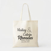 パーソナライズな結婚式のゲストのホテルのバッグ トートバッグ (正面)