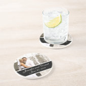 パーソナライズな結婚式の写真の記念品のコースター コースター (側面)