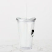 パーソナライズな結婚式の新婦付添人/メイド・オブ・オーナー（花嫁付き添い人） アクリルタンブラー (右)