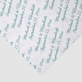 パーソナライズな結婚式-ターコイズ 薄葉紙 (詳細)