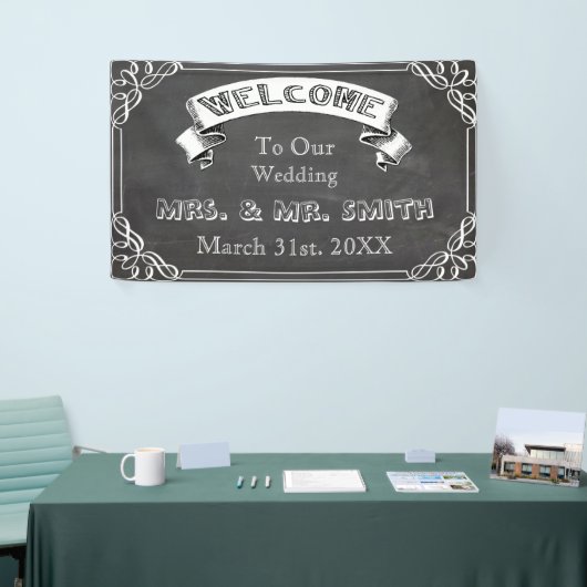 パーソナライズな結婚式、懇親会、お祝いの旗 横断幕 (トレードショー)