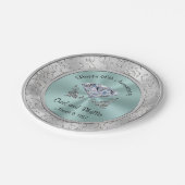 パーソナライズな結婚記念日の紙皿 ペーパープレート (アングル)