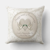 パーソナライズな綿記念日のギフトのアイディア、枕 クッション (正面)