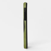 パーソナライズな緑のグランジなフットボール Case-Mate iPhoneケース (裏面/左)