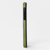 パーソナライズな緑のグランジなフットボール Case-Mate iPhoneケース (裏面/左)