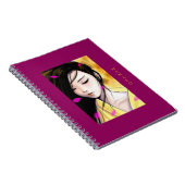 パーソナライズな美しい日本製アニメの女性のアートワーク ノートブック (右側)