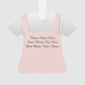 パーソナライズな美容院の美容師のオーナメント オーナメント (裏面)