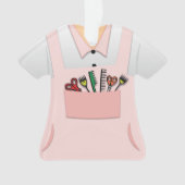 パーソナライズな美容院の美容師のオーナメント オーナメント (正面)