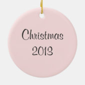 パーソナライズな羽の天使の翼 セラミックオーナメント (裏面)