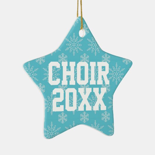 パーソナライズな聖歌隊音楽クリスマスのオーナメントのギフト セラミックオーナメント (右)