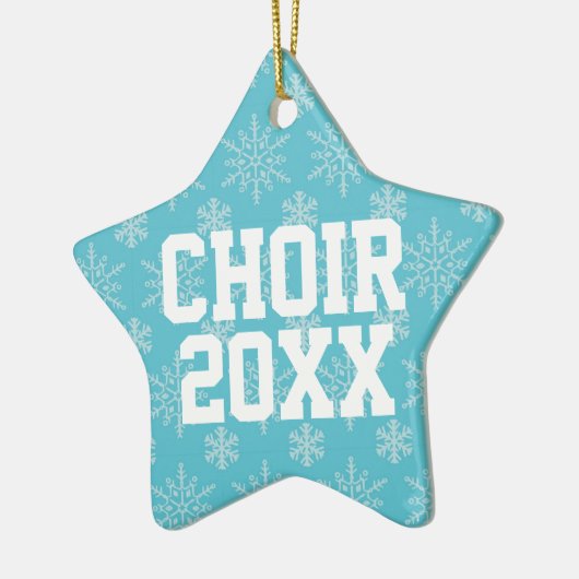 パーソナライズな聖歌隊音楽クリスマスのオーナメントのギフト セラミックオーナメント (左)