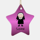 パーソナライズな職業尼僧の宗教職業 セラミックオーナメント (右)