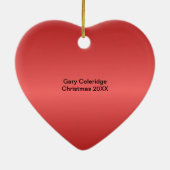 パーソナライズな職業鉛管工のカスタム セラミックオーナメント (裏面)