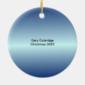 パーソナライズな職業鉛管工のカスタム セラミックオーナメント (裏面)