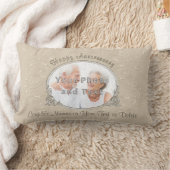 パーソナライズな腰神経の枕写真記念日のギフト ランバークッション (ブランケット)