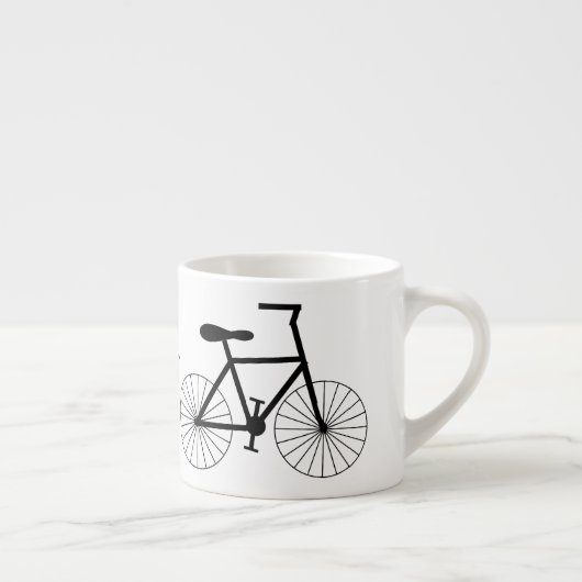 パーソナライズな自転車のデザイン エスプレッソカップ (右)