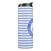 パーソナライズな航海のないかりの濃紺 タンブラー (回転左)