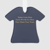 パーソナライズな航空会社のパイロットの副操縦士のクリスマス オーナメント (裏面)