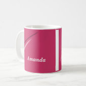 パーソナライズな色のマグ コーヒーマグカップ (正面左)