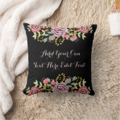 パーソナライズな花のやる気を起こさせるな引用文 クッション (ブランケット)