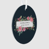 パーソナライズな花のダンスの先生 オーナメント (正面)