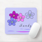 パーソナライズな花のマウスパッド マウスパッド (マウス)