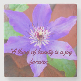 パーソナライズな花の石造りのコースター ストーンコースター