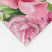 パーソナライズな花の虹のグリッターのユニコーン フリースブランケット (角)