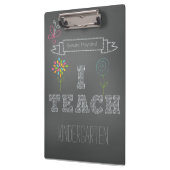 パーソナライズな花の黒板私はクリップボードを教えます クリップボード (左)