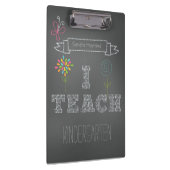 パーソナライズな花の黒板私はクリップボードを教えます クリップボード (右)