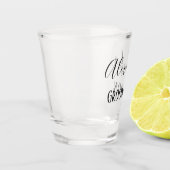 パーソナライズな花婿の付添人 ショットグラス (左)