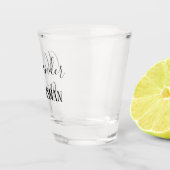 パーソナライズな花婿の付添人 ショットグラス (右)