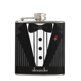 パーソナライズな花婿介添人の結婚 フラスク