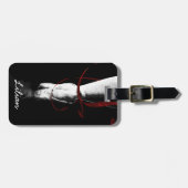 パーソナライズな芸術的なバレエダンサーのバレリーナ ラゲッジタグ (正面横)