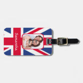 パーソナライズな英国国旗 ラゲッジタグ (正面横)