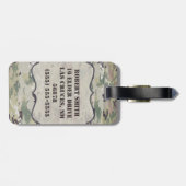 パーソナライズな荷物のラベルの軍隊OCPの迷彩柄のユニフォームカム ラゲッジタグ (裏面横)