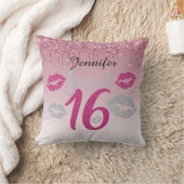パーソナライズな菓子16のピンク クッション (ブランケット)