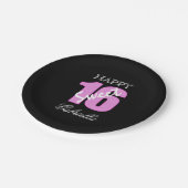 パーソナライズな菓子16枚の誕生日の紙皿 ペーパープレート (アングル)