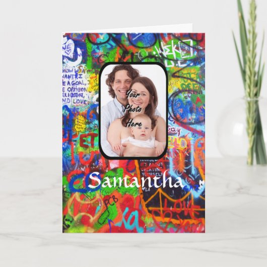 パーソナライズな落書き カード (正面)