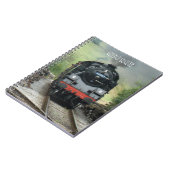 パーソナライズな蒸気の列車のノート ノートブック (左側)