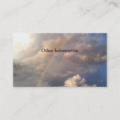 パーソナライズな虹の名刺 名刺 (裏面)