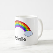 パーソナライズな虹 コーヒーマグカップ (正面右)