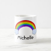 パーソナライズな虹 コーヒーマグカップ (中央)