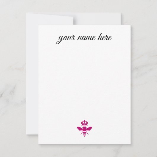 パーソナライズな蜂Notecards ノートカード (正面)