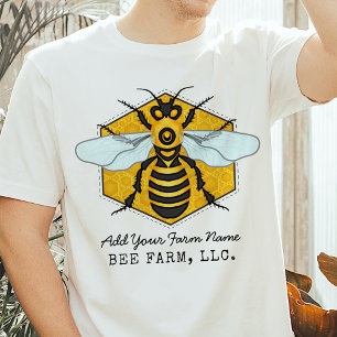 パーソナライズな蜜蜂の蜜蜂の巣の蜂の農場のApiary Tシャツ