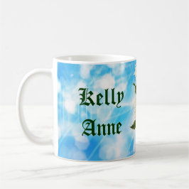 パーソナライズな蝶妖精のマグ コーヒーマグカップ