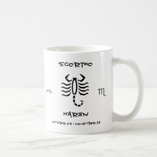 パーソナライズな蠍座 コーヒーマグカップ