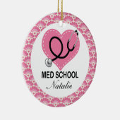 パーソナライズな衛生学校の卒業生のオーナメント セラミックオーナメント (右)
