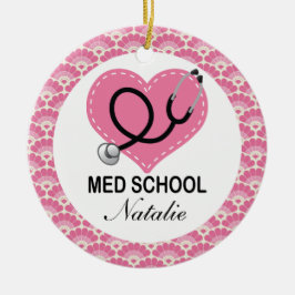 パーソナライズな衛生学校の卒業生のオーナメント セラミックオーナメント