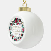 パーソナライズな記念のギフト愛情のある記憶3の| セラミックボールオーナメント (右)